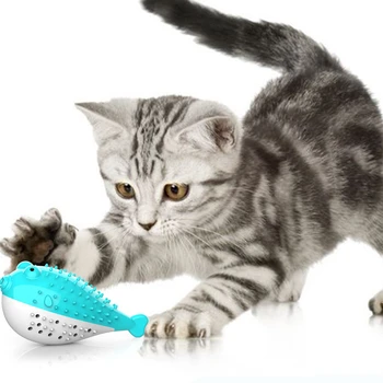 Consumabile pentru animale de companie jucării pisica Menta simulare pește pisică periuta de dinti este rezistent la ros pe scala molari pentru aerisire catnip jucării pentru animale de companie