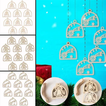 Pomul de crăciun Pandantiv Speciale, Ornamente din Lemn Agățat de Decor pentru Crăciun în Familie Decor Acasă Craciun Toppers Copac