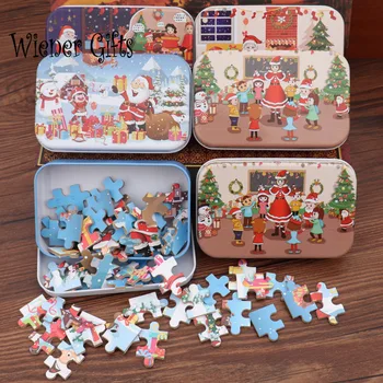 Produse Noi pentru Copii Jigsaw Puzzle Mos craciun Puzzle Copii Jucarii Educative pentru Copii Cadouri de Craciun Navidad 2022 Xmas