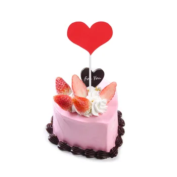 20BUC Inima Cupcake Ponturi Hârtie Decor Tort Cupcake Toppers Consumabile Partid pentru Ziua de nastere