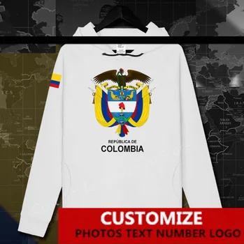 Columbia Columbian COL CO Flag Hoodie Gratuit Tricou Personalizat Fanii DIY Numărul de Numele LOGO-ul Hanorace Barbati Femei Vrac Tricou Casual