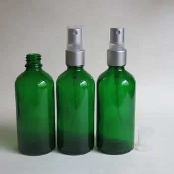 en-gros de 100 pcs100ml Verde de Sticlă Cu Pulverizator, 100 ml Ulei Esențial de Pulverizare Flacon de Sticlă, Goale de Parfum de Ambalare Sticle