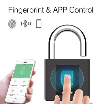 Fingerprint Lock Inteligent Lacăt Amprente /Deblocare app de Blocare Electronic IP65 rezistent la apa de Blocare a Ușii Dormitor Sală de Blocare de Securitate
