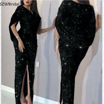 Elegant dantela Neagra rochie de seara 2023 V Gât Sexy Formale rochie de Petrecere Vestido elegante abendkleid Ieftine rochie de seara