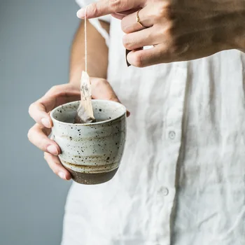 Ceramica Cana de Apa Retro Gresie Ceașcă de Ceai Capacitate 150ml Stil Japonez Acasă Vin Laptele Set de Ceai Ceașcă de Cafea