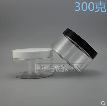 100buc 300ml de Plastic Clar Borcan de Sticla cu Amănuntul Originales Reîncărcabile Cosmetice Crema de Unt cu Miere Pastila de Containere Goale