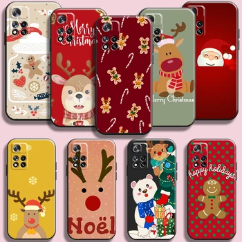 De crăciun Drăguț Moș Crăciun Telefon Caz Pentru Xiaomi Redmi Nota 11 11T 11 10 10 9 9 Pro 5G 9A 9T 9C Silicon Lichid Funda