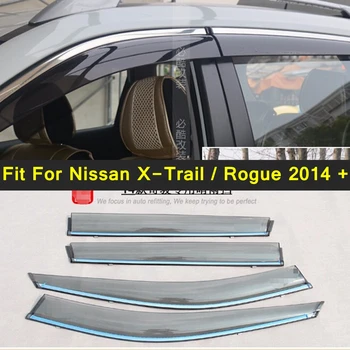 Lapetus Exterior Piese Pentru Nissan X-Trail / Rogue 2014-2016 Fereastra Ploaie Viziere Copertine Deflector De Vânt Vizorul Gărzii De Aerisire Kit