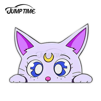 JumpTime 13 x 5.5 cm Anime Artemis Cat Peeker Autocolante Auto Reparații Auto Decal Potrivit Pentru VAN ATV SUV Scratch-Proof Laptop Decor