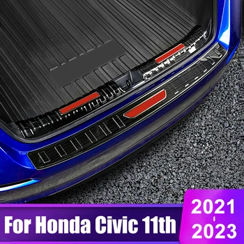Pentru Honda Civic 11 Gen 2021 2022 2023 din Oțel Inoxidabil Portbagaj Interior Garda Auto Interior Bara Spate Garda Placă de Acoperire Accessaries