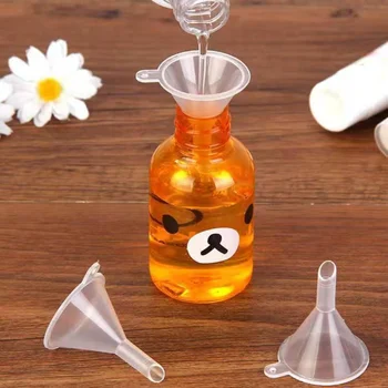 10buc/lot de Plastic Mici Pâlnii pentru Mini Parfum Lichid Ulei Esențial de Umplere Sticla Goala de Ambalare Instrument
